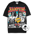 Warren Lotas Mike Tyson vs. Jake Paul Fight T-Shirt - Black