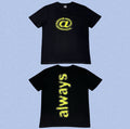 ADWYSD Black Yellow Double‑Sided Print Tee