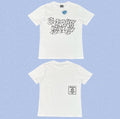 ADWYSD White Graffiti Script Tee