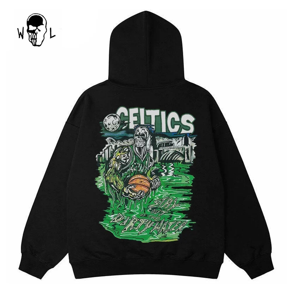 Warren Lotas Boston Celtics "Dirty Water" Hoodie - Black